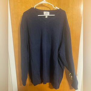 Jos A Bank Men’s blue v-neck sweater big & tall 2X